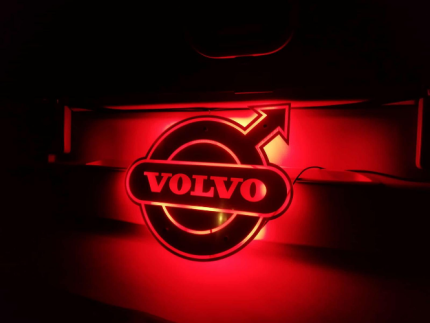 Svjetleće Ogledalo Volvo opcionalne dimenzije crveno