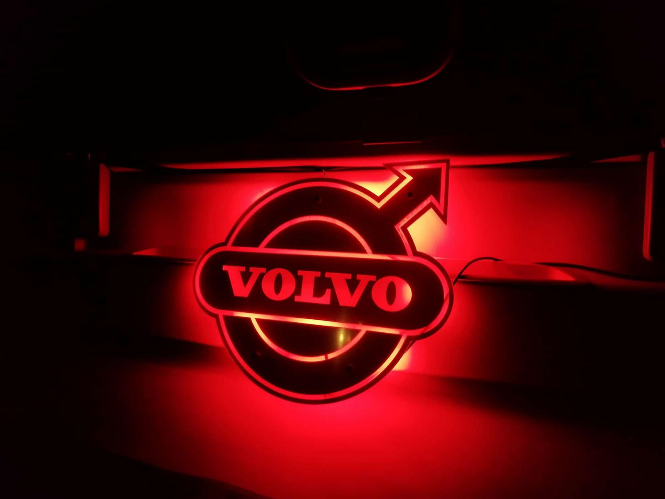 Svjetleće Ogledalo Volvo opcionalne dimenzije crveno