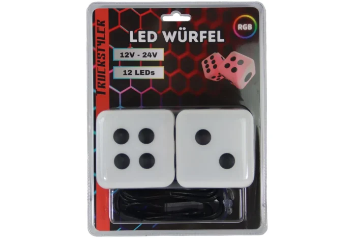 led beleuchtete fuzzy dice wuerfel im set rgb mit usb rot blau gruen weiss usw~17