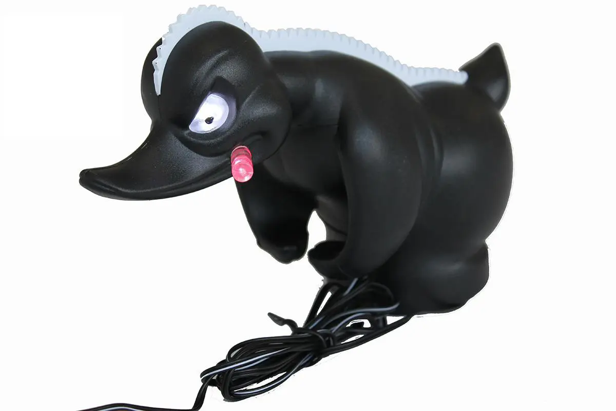 rubber duck turbo duck kult ente mit led beleuchtung schwarz 12 24v