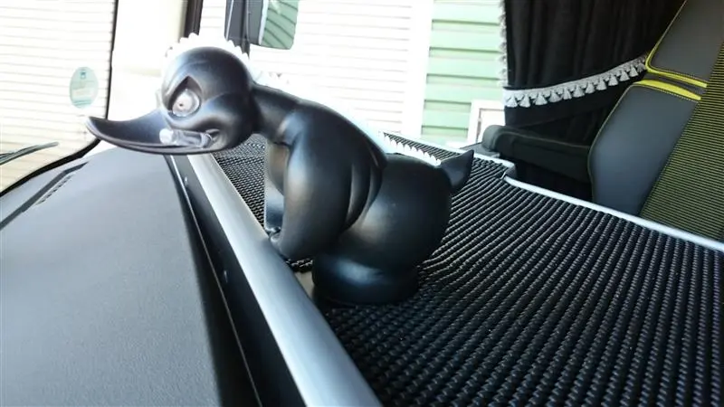 rubber duck turbo duck kult ente mit led beleuchtung schwarz 12 24v~2